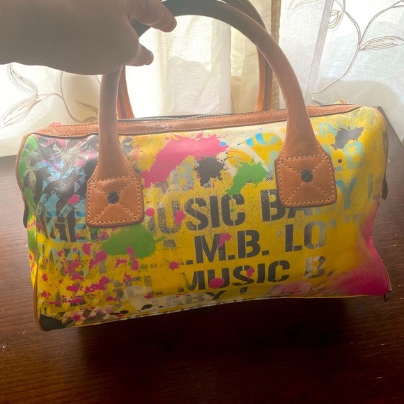 L.A.M.B. By Gwen Stefani Graffiti Tote Bag Y2K